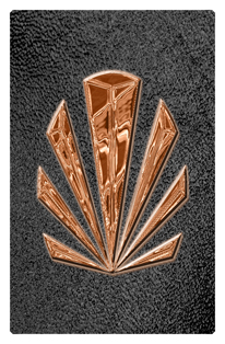 DF35T 602 CP SH BK Copper Sunburst Shimmer Black Background